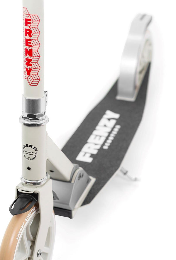 Frenzy 205mm Dual Brake V4 Recreational Scooter - Cream - Skatewarehouse.co.uk
