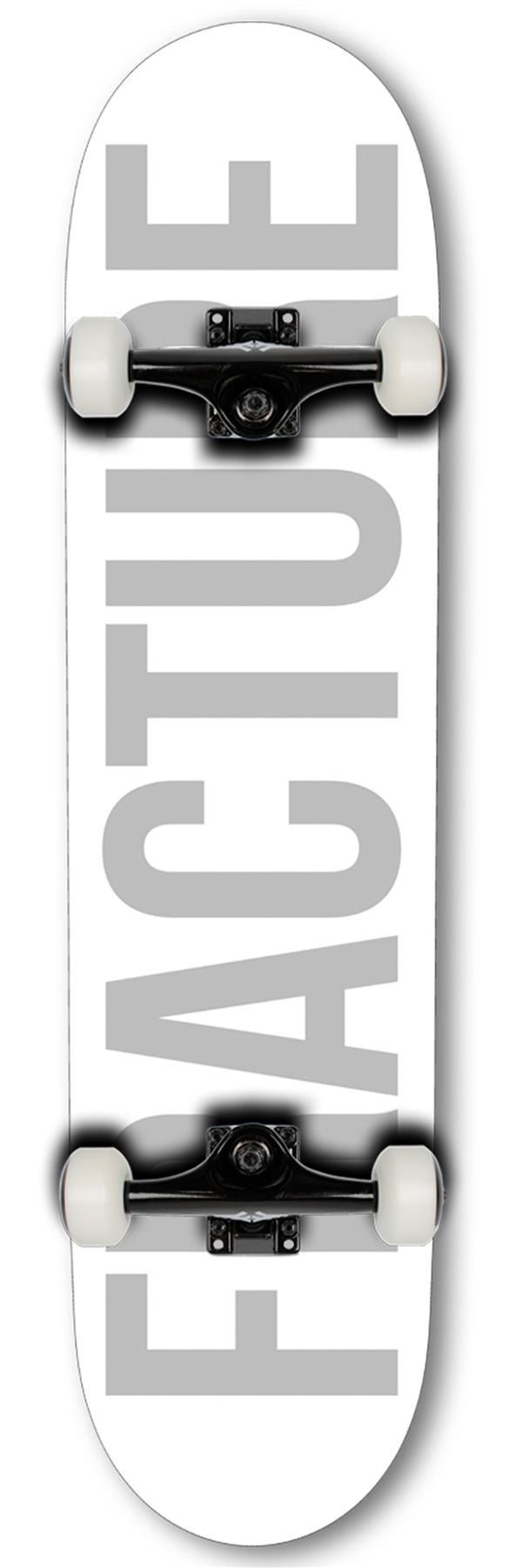 Fracture Fade White Complete Skateboard 8.0