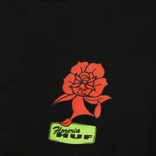 HUF Flower District SS Tee (Black)