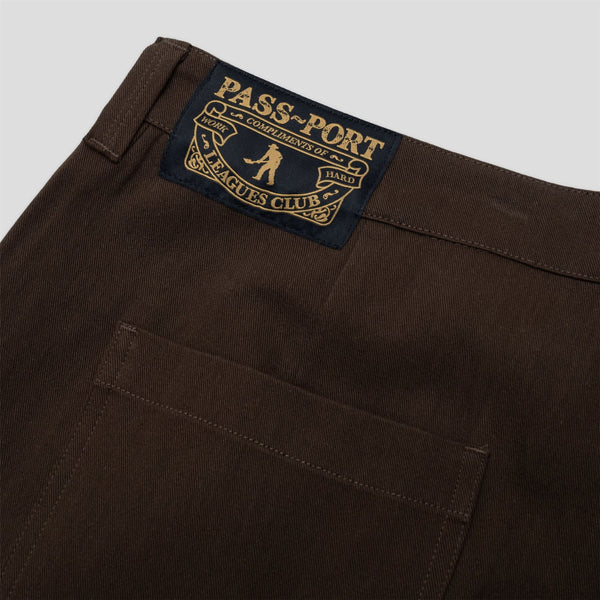 Pass~Port Leagues Club Pant (Brown) R39 - UK 26