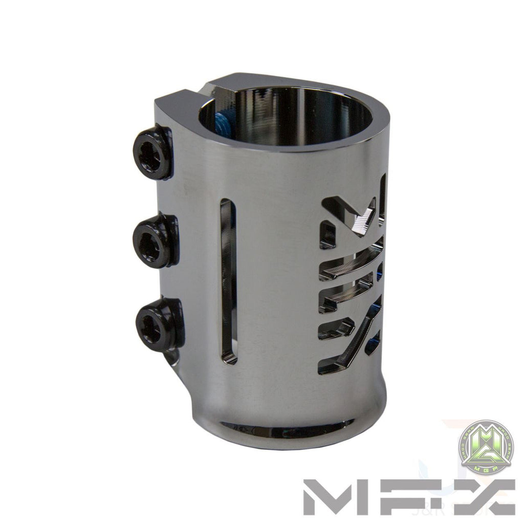 Madd Gear Mfx X3 Triple Clamp - Chrome - Skatewarehouse.co.uk