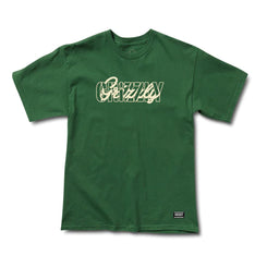 Grizzly Smooth Criminal Tee Forest Green - Skatewarehouse.co.uk
