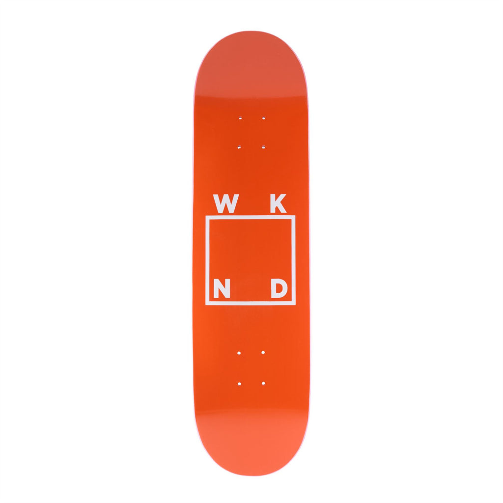 WKND Logo Board (WB) Orange Skateboard Deck - 8.125" - Skatewarehouse.co.uk