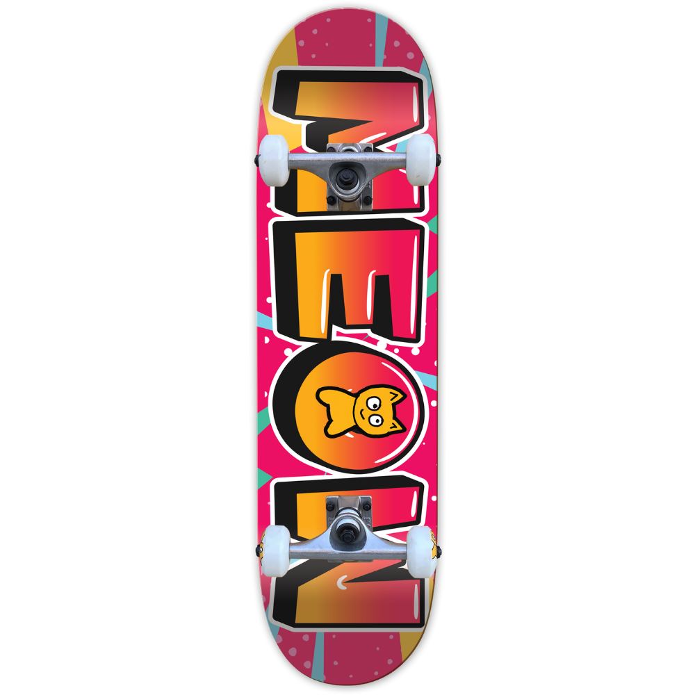 Meow Pop Pink Complete Skateboard - 7.75" - Skatewarehouse.co.uk