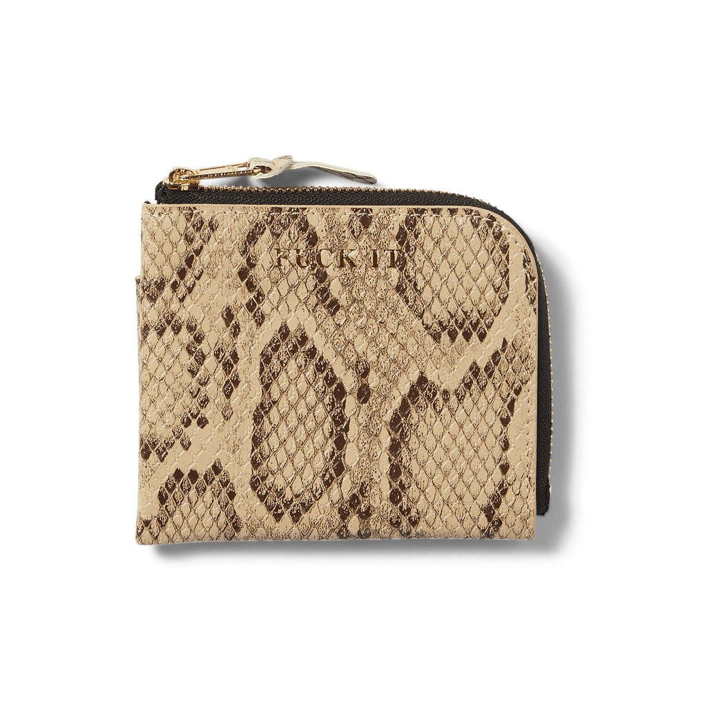 HUF Fuck It Snakeskin Wallet (Brown) - One Size