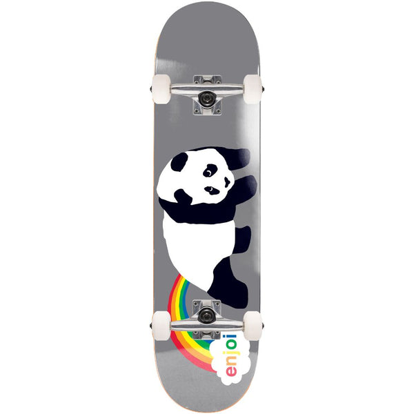 Enjoi Panda Fart FP Grey Complete Skateboard - 7.5