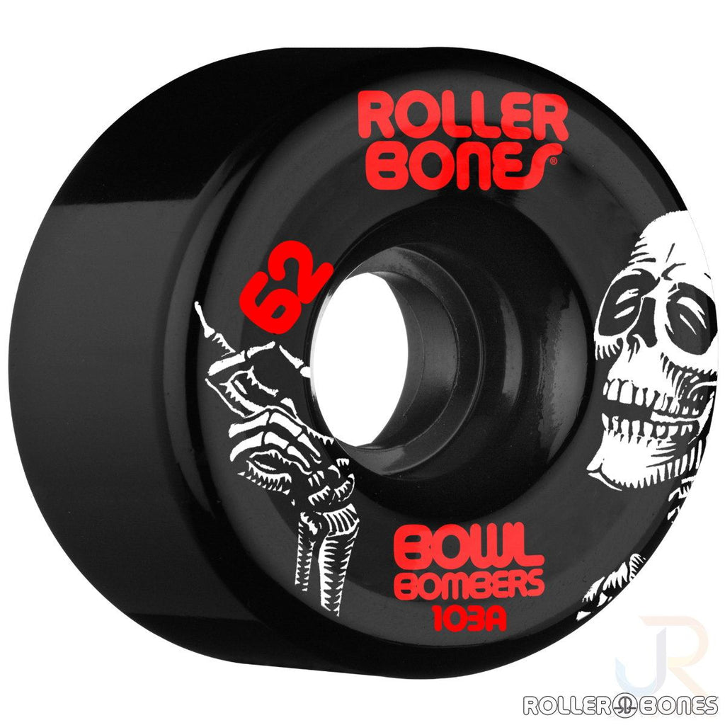 Rollerbones - Bowl Bombers Black (8) - / 103a Skateboard Wheels - 62mm
