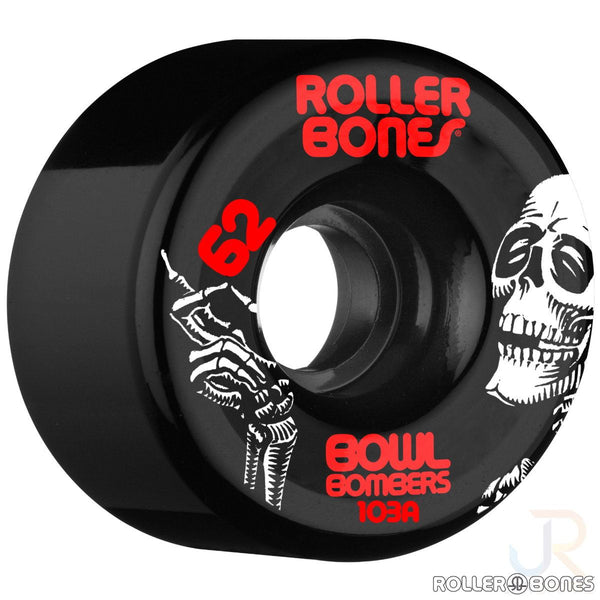 Rollerbones - Bowl Bombers Black (8) - / 103a Skateboard Wheels - 62mm