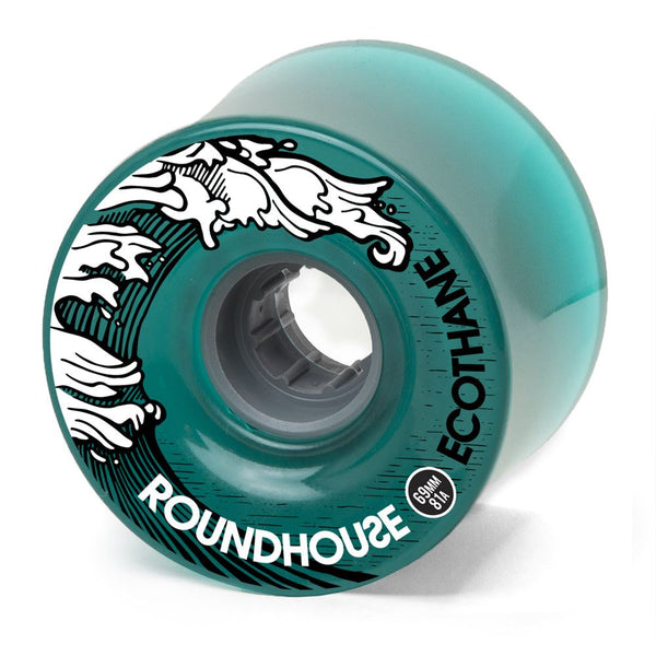 Carver Skateboards Roundhouse - Eco Concave - Aqua (81A) Skateboard Wheels - 69mm