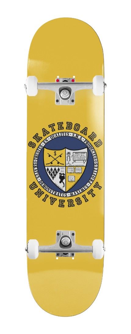 World Industries Skateboard University EX7 Popsicle Yellow x Venom Custom Complete Skateboard - 8.25