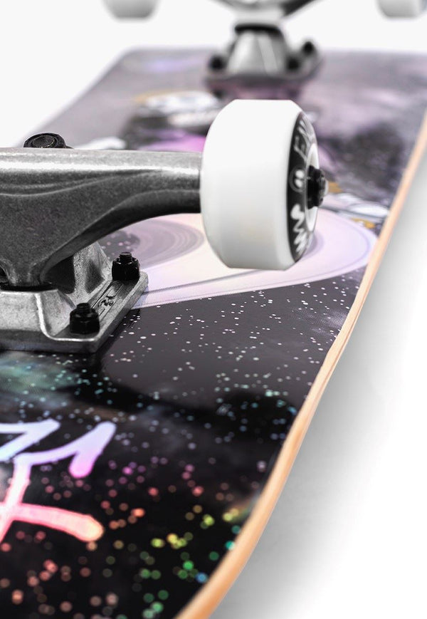 Enuff Skully Hologram Black Complete Skateboard - 7.25