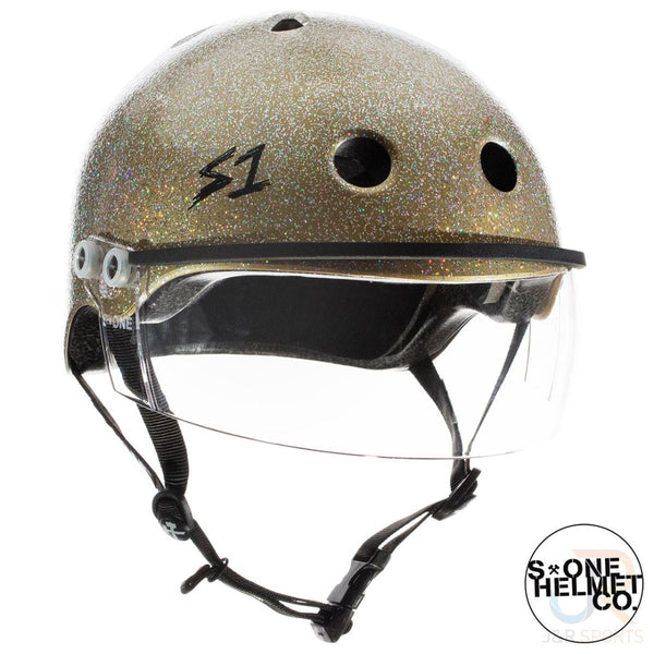 S1 Lifer Helmets inc Visor - Champagne Glitter
