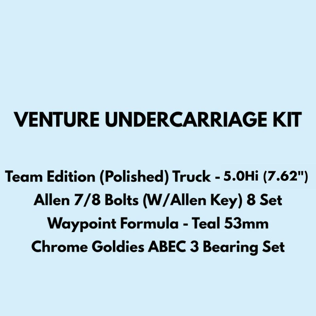 Venture Undercarriage Kit - 5.0Hi (7.62) Skateboard Trucks - 5.0" (Pair)
