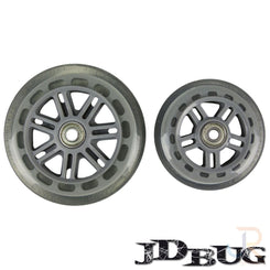 JD Junior Street inc Bearings (Clear) - 120mm / 100mm Scooter Wheels