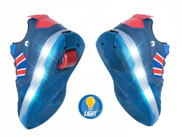 Breezy Rollers Light Beam - Blue / Red - Skatewarehouse.co.uk
