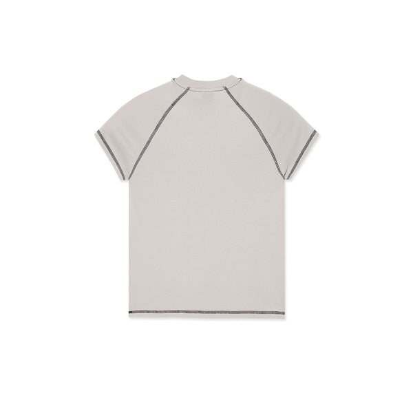 Polar Skate Co Baby Tee | Script Logo (Grey / Black)