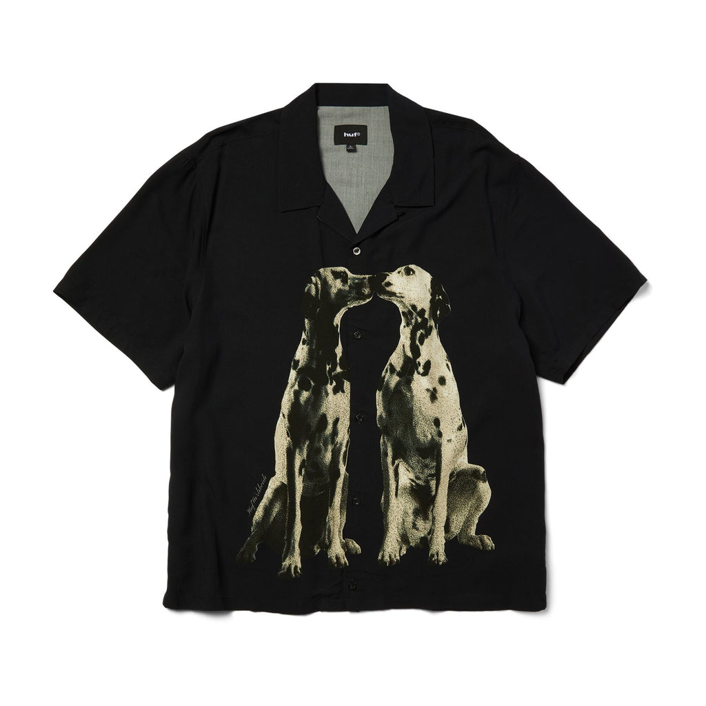HUF Dogged Ss Resort Shirt (Black) - XL