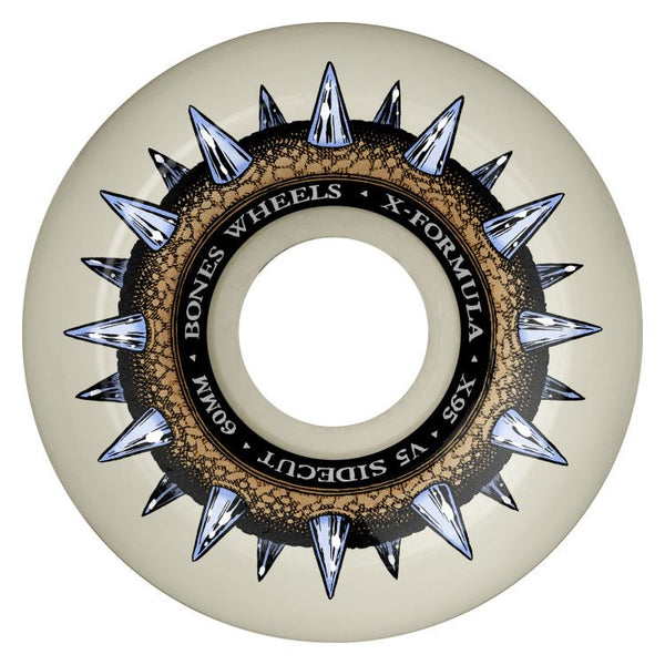 BONES Skateboard Wheels X-Formula 'Street Cleats' 60mm x 34mm V5 Sidecut 95A - 60mm