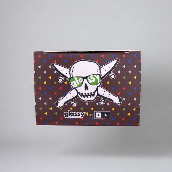 Fourstar x Glassy Confetti Shades Sunglasses Brown - Skatewarehouse.co.uk