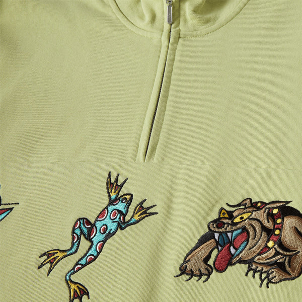 HUF Bledsoe Quarter Zip Fleece (Pistachio)