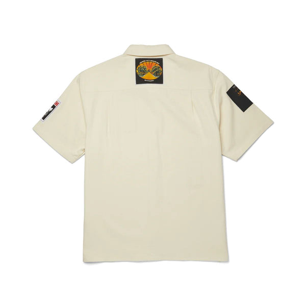 HUF Stax Patches Button Up (Natural) Apparel - S