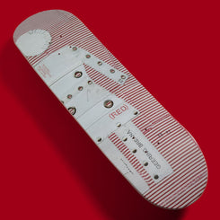 Girl Skateboard (RED) Stripe Breana Geering Skateboard Deck - 8.5" - Skatewarehouse.co.uk