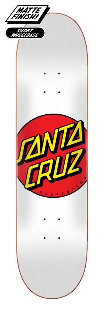 Santa Cruz Logo Classic Dot Skateboard Deck - 8.0"