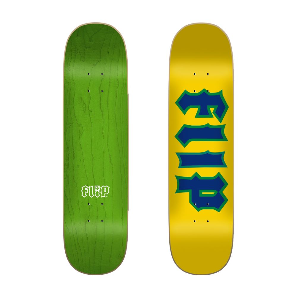 Flip Cancelled Yellow Flip Skateboard Deck - 8.375" - Skatewarehouse.co.uk