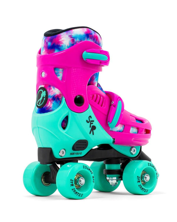 SFR Hurricane V Adjustable Children's Quad Roller Skates - Tie-Dye