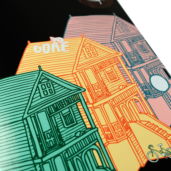 Magenta Ben Gore Buildings Skateboard Deck - 8.125