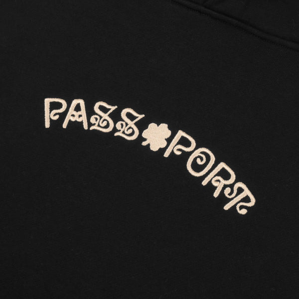 Pass~Port Sham Embroidery Hoodie (Black) - L