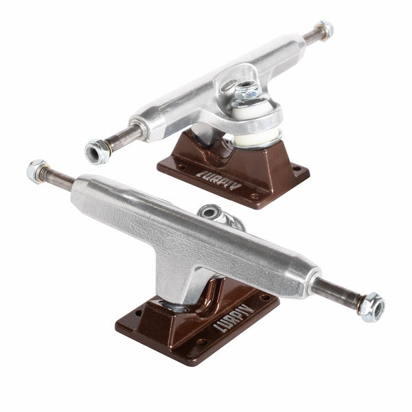 Lurpiv 3 Hollow - Polished / Brown Skateboard Trucks - 155mm (Pair)