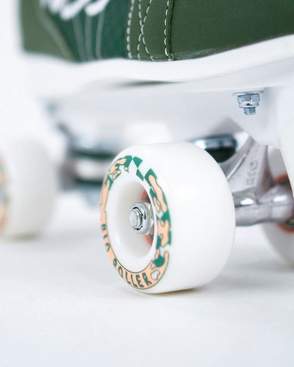 Rio Roller Mayhem Wheels - White / Orange - Skatewarehouse.co.uk