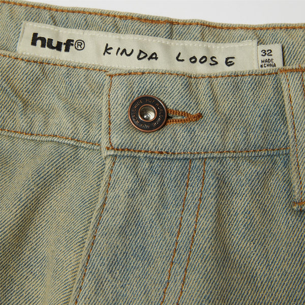 HUF Kinda Loose Double Knee Short (Light Indigo) - UK 32