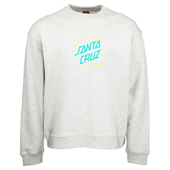Santa Cruz Crew Empty Moon Dot Crew - Heather Grey - Skatewarehouse.co.uk