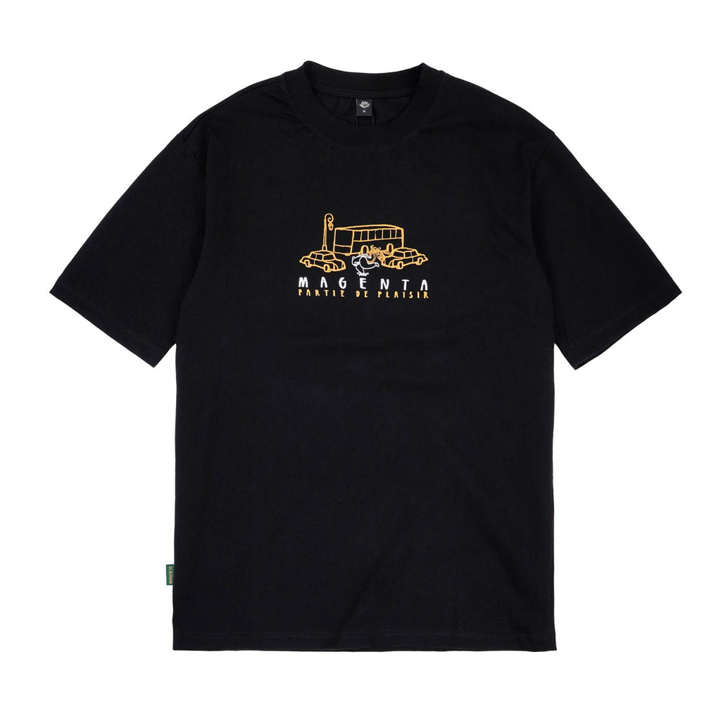 Magenta Plaisir Tee Black - Skatewarehouse.co.uk
