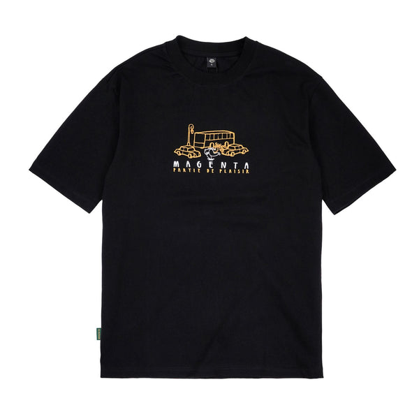 Magenta Plaisir Tee Black - Skatewarehouse.co.uk