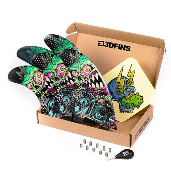 3D Fins - All Rounder 5 Fin - Medium - Rider (FCS1 / Futures)