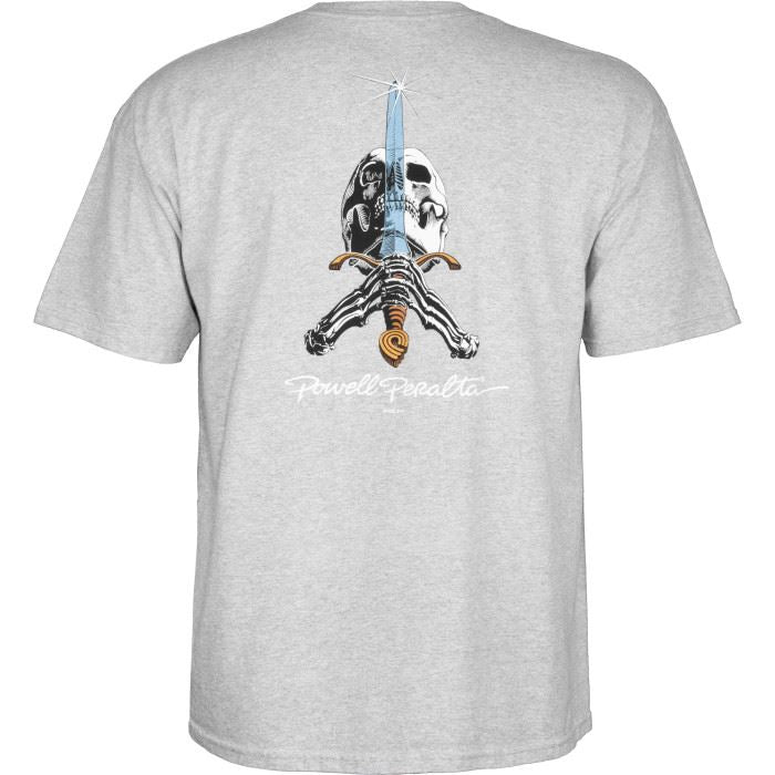 Powell Peralta Skull & Sword Tee Sport Gray - S