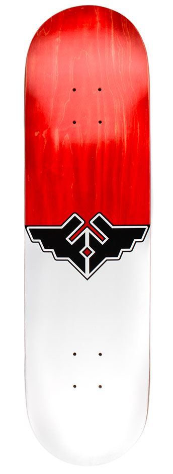 Fracture Wings V1 Red Custom Complete Skateboard -  8.0