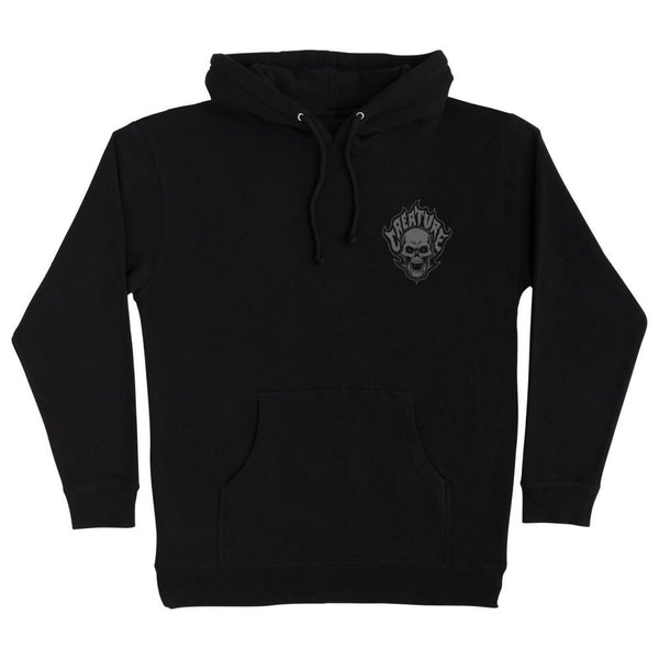 Creature Hoody Bonehead Flame - Black - Skatewarehouse.co.uk