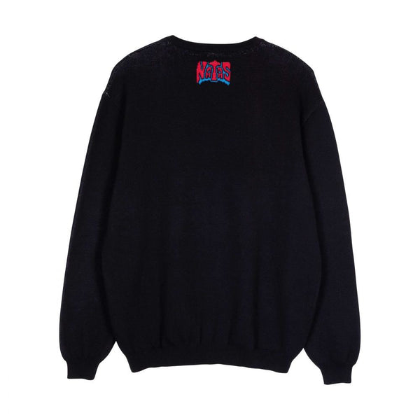 Santa Cruz Knit Crew Natas SC Panther Knit Crew - Black - Skatewarehouse.co.uk