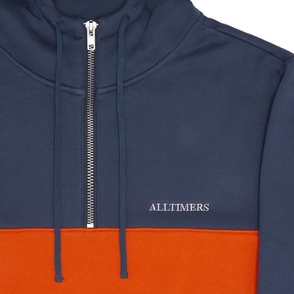 Alltimers Struck Half Zip Blue Orange - Skatewarehouse.co.uk
