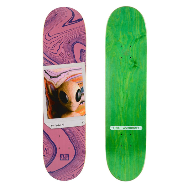 Alien Workshop Polaroid 93 Redux Purple Skateboard Deck - 7.625