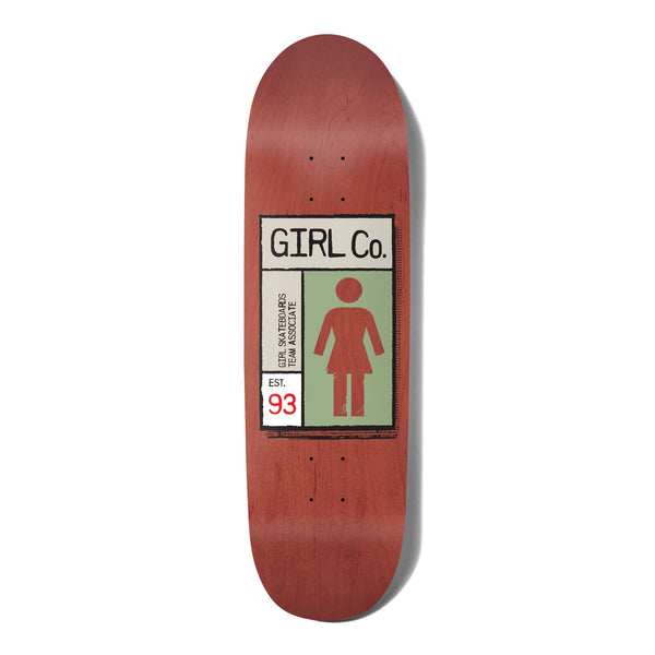 Girl Skateboard Gridbox Simon Bannerot Loveseat Skateboard Deck - 9.0