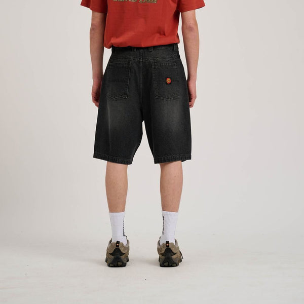 Santa Cruz Shorts Big Shorts - Washed Black - Skatewarehouse.co.uk