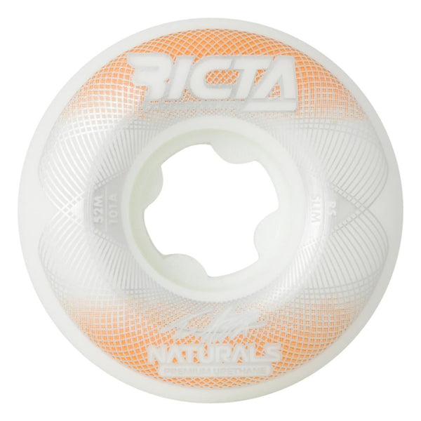 Ricta Skateboard Wheels Asta Geo Naturals Slim 101a - White / Brown - Skatewarehouse.co.uk