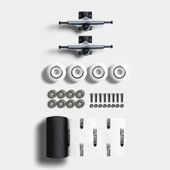 Sushi Truck Undercarriage Set 5.25 Silv / Blk - Abec 3 - 53mm Complete Skateboard