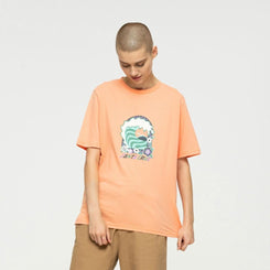Santa Cruz Womens T-Shirt Free Spirit Wave T-Shirt - Faded Coral - Skatewarehouse.co.uk