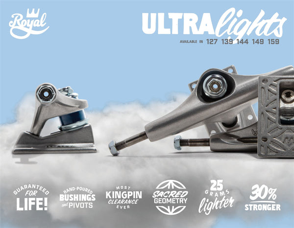 Royal FC Ultra Light Standard Raw Skateboard Trucks - 144 (5.5